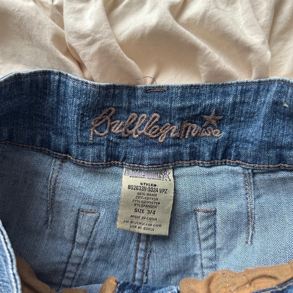 vintage y2k low rise denim button mini shorts - Picture 6 of 6